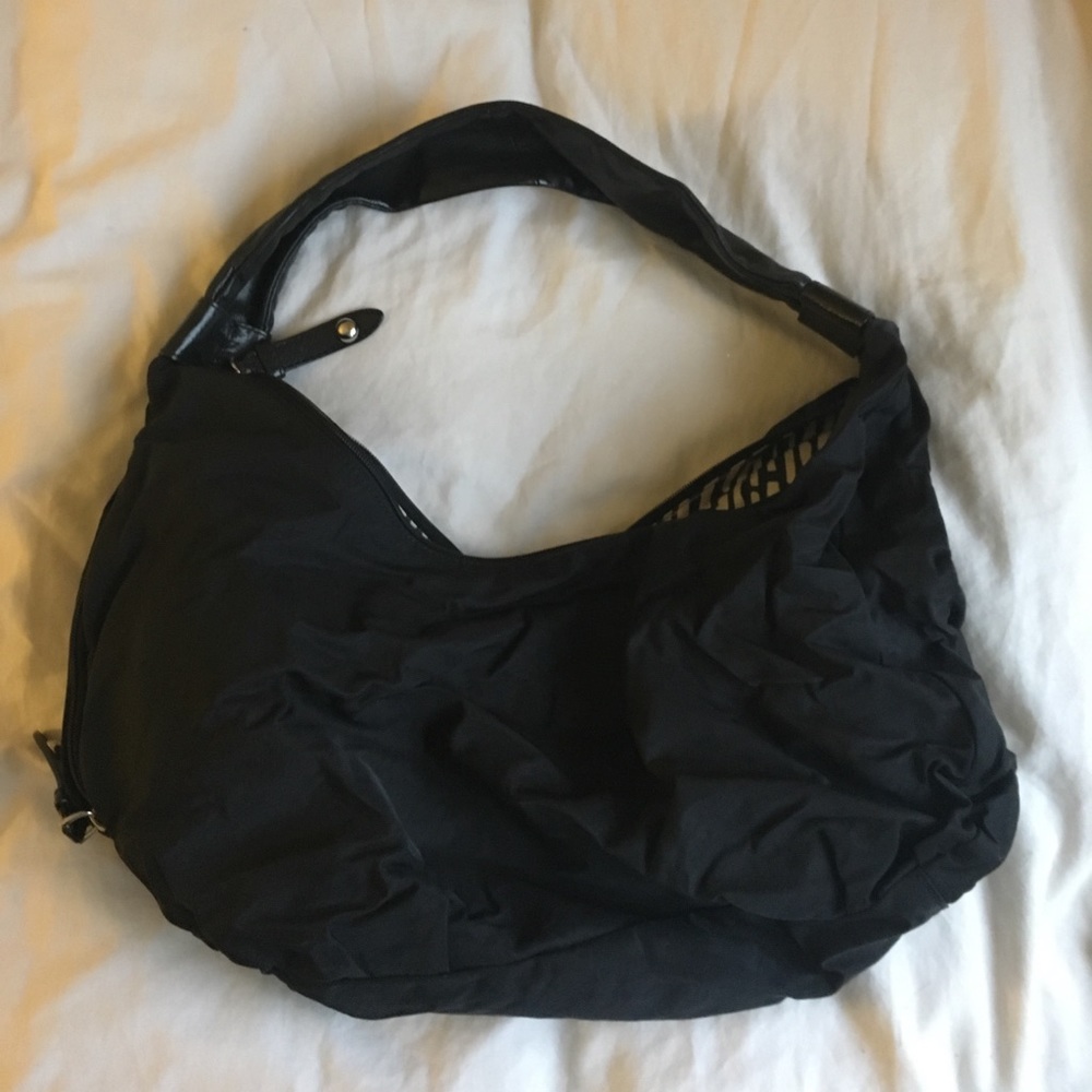 HOBO International Black Nylon Hobo Style Bag
